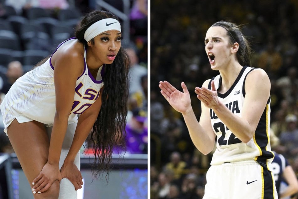 Angel Reese (r.) shouted out Caitlin Clark for making basketball history with a touching social media message.