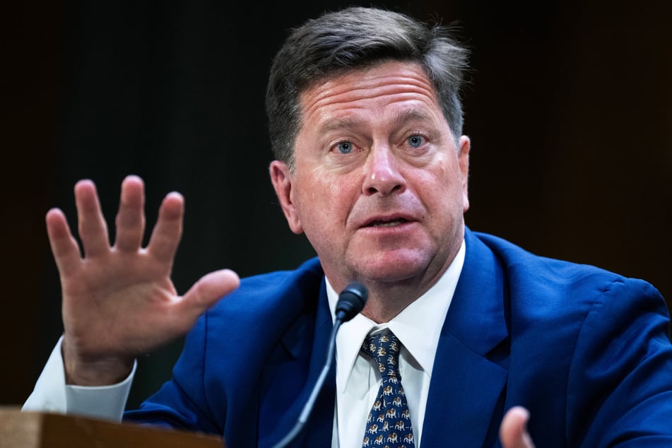 Jay Clayton testifies during his Senate Select Intelligence Committee confirmation hearing on July 15. Clayton will now lead the president's AI task force, despite having no tech experience.