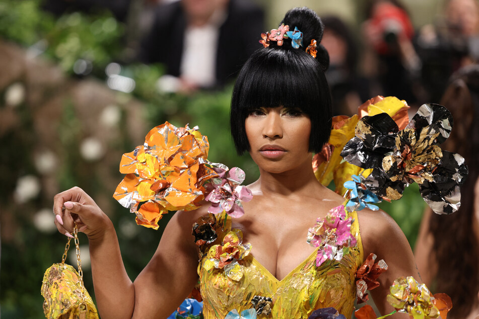 Nicki Minaj poses at the 2024 Met Gala in New York City.