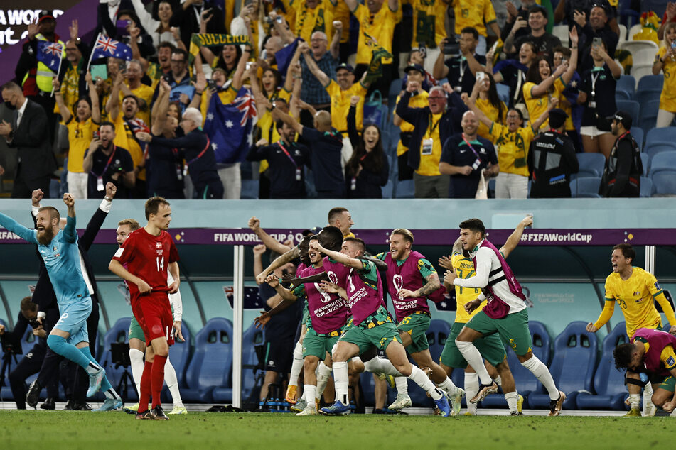 World Cup 2022: Australia parties after shock win over Denmark secures qualification