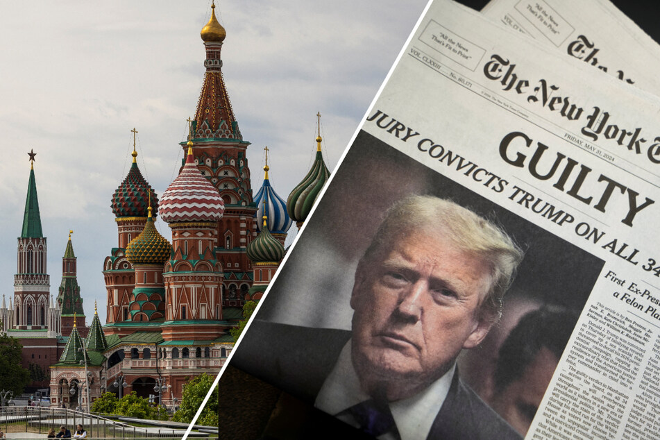 The Kremlin accused the Biden administration of "eliminating" its political rivals, in response to Donald Trump's historic conviction.