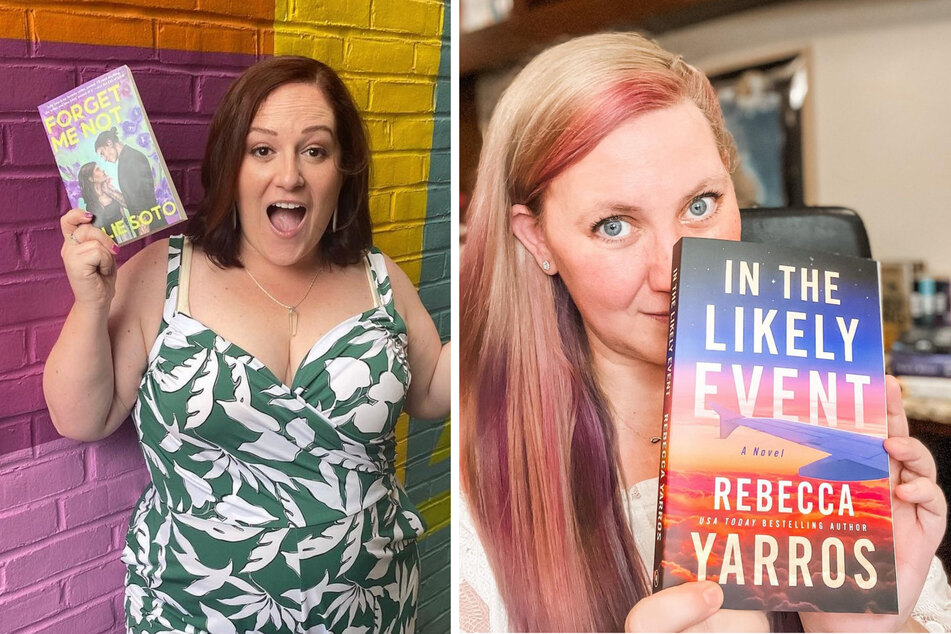 Romance author Julie Soto (l.) and fantasy writer Rebecca Yarros will be speaking at panels at New York Comic Con 2023.