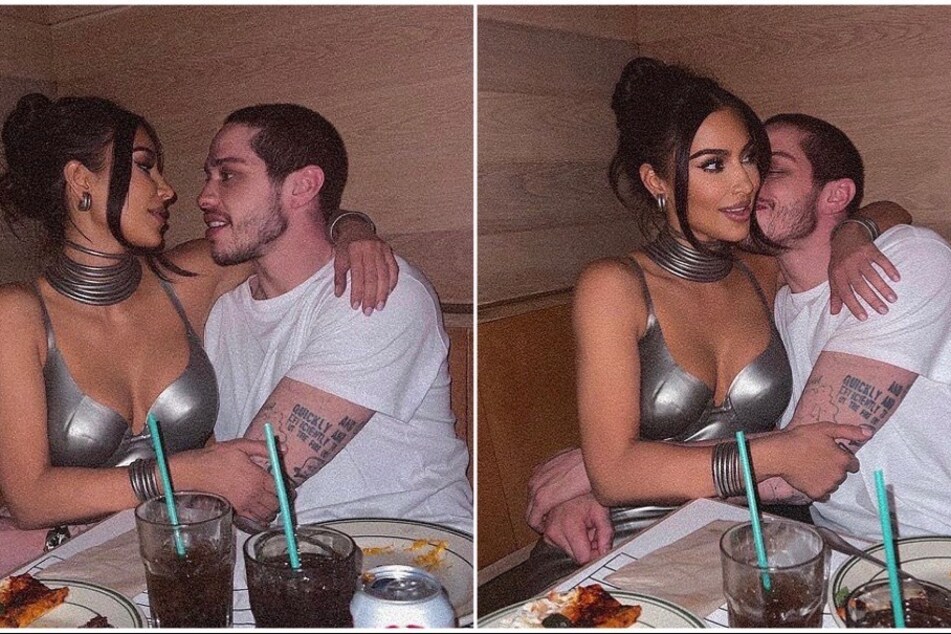 Kim Kardashian shares PDA pics from date with Pete Davidson