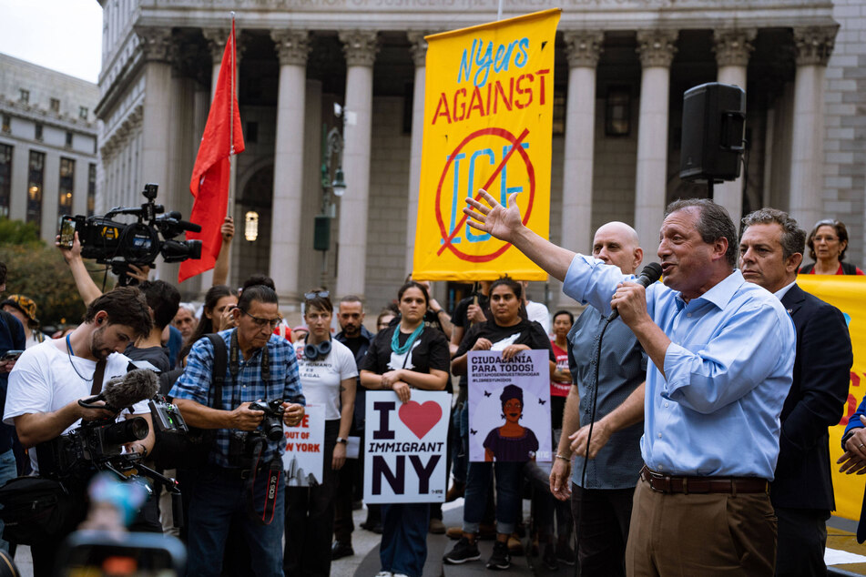 ICE agent slams grieving woman to the ground in New York City in "sickening" video