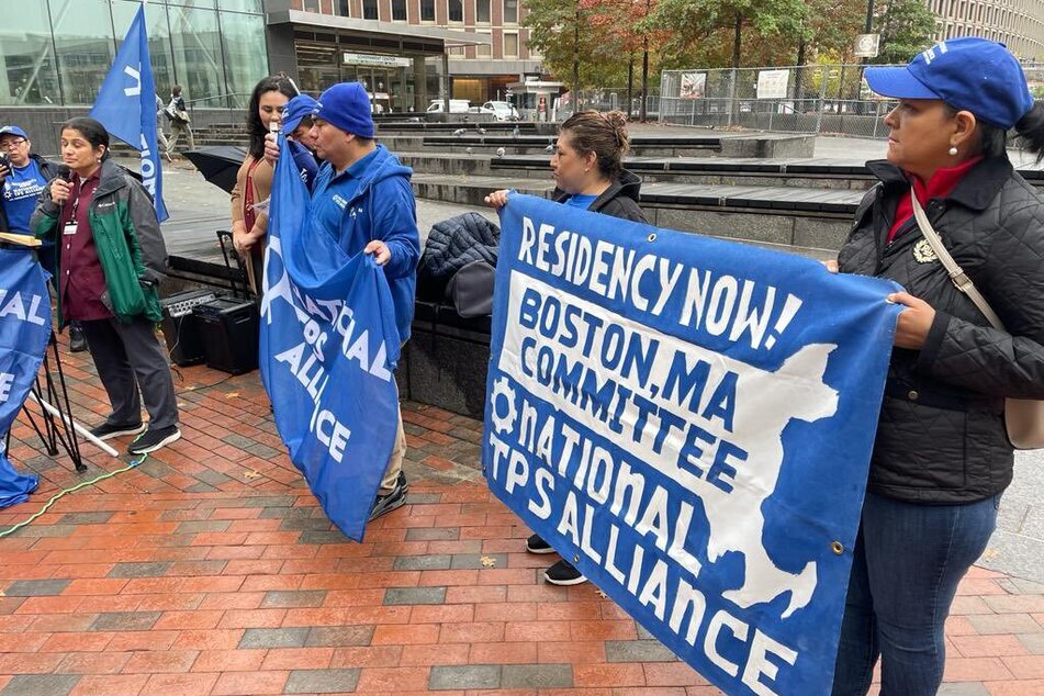 Immigrants' rights activists in Boston rally for TPS Justice