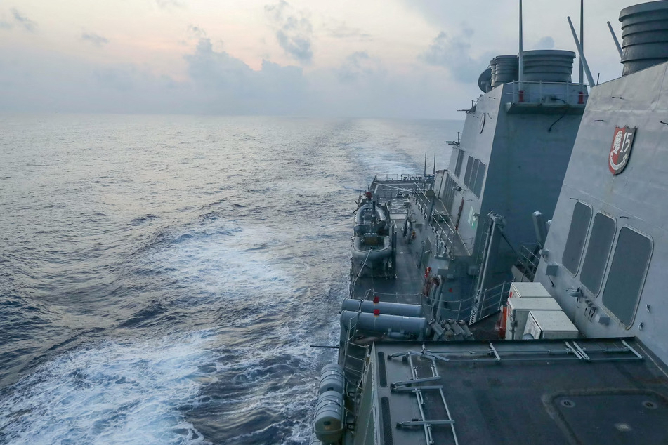 The Arleigh Burke-class guided-missile destroyer USS Milius asserted navigational rights and freedoms in the South China Sea on US