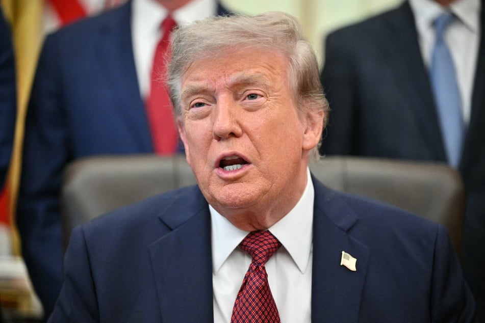 President Donald Trump speaks in the Oval Office of the White House on July 24, 2026.