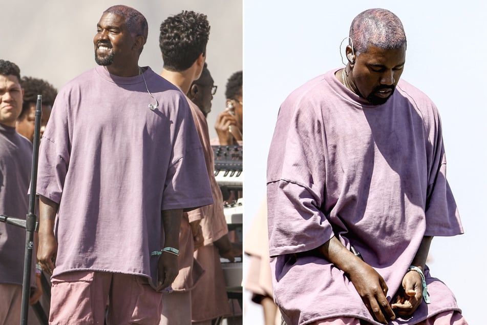 Kanye West spotted in church with new wife Bianca Censori and daughter North