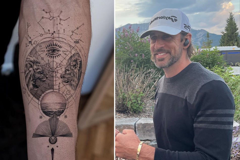 Aaron Rodgers got his first tattoo, and it's a stunner.
