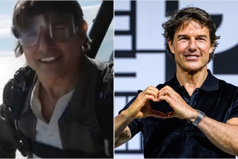 Tom Cruise posted a video of himself free-falling while promoting his next Miission Impossible film.