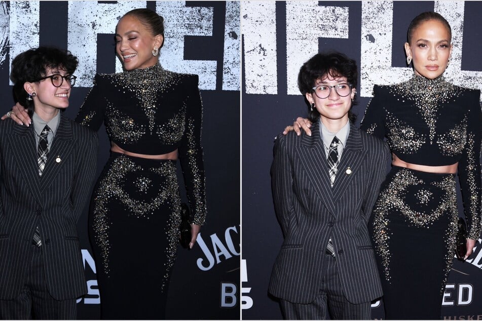 Jennifer Lopez twins with daughter Emme at starry Othello opening