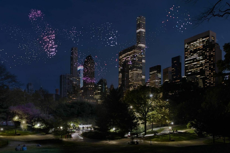 Why are 1,000 drones taking over Central Park in NYC?