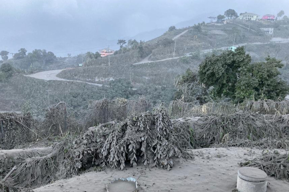 Thousands of people without clean water after volcanic eruption in the Caribbean