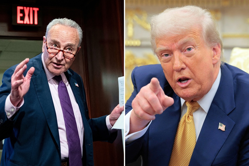 Trump lashes out at Chuck Schumer for blocking his nominations: "GO TO HELL!"