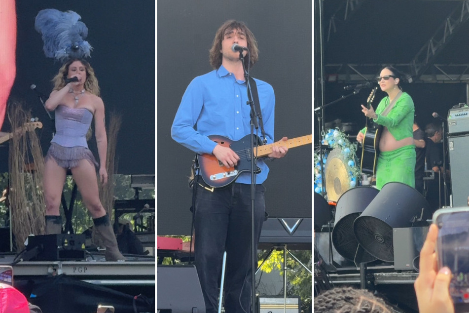 Slayyyter, Geese, and Japanese Breakfast (l-r) performed incredible sets during the final day of Governors Ball NYC.