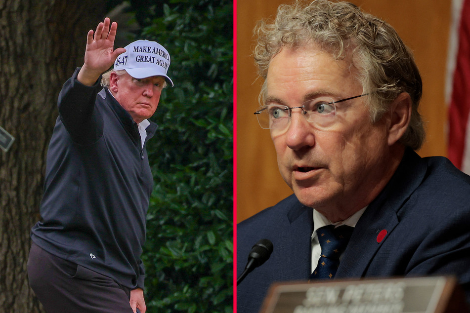 President Donald Trump (l.) attacked Kentucky senator Rand Paul on social media over his criticism of the "Big, Beautiful" spending bill.