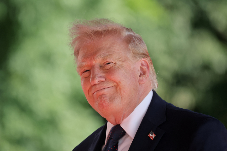 US President Donald Trump (pictured), Vice President JD Vance, and Iranian parliament speaker Mohammad Bagher Ghalibaf electronically signed a deal to end the Middle East war, a senior US administration official said Monday.
