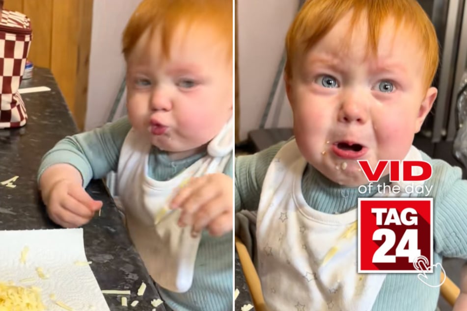 Viral Video of the Day for November 3, 2025: Toddler has epic meltdown over shredded cheese