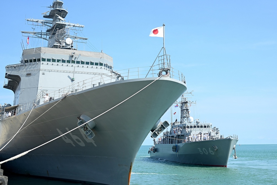 Japan fired surface-to-ship missiles which sank an old warship as part of military exercises which were opposed by China.