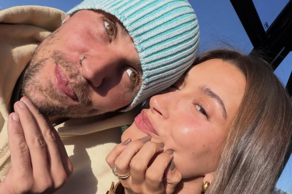 Justin Bieber (L) celebrated eight years of marriage with Hailey Bieber (R) with sweet pics that he shared on Instagram.
