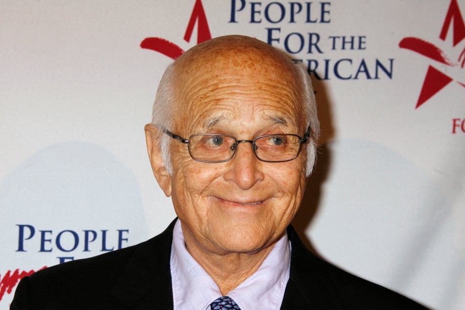 Norman Lear, founder of People for the American Way, poses at the 25th Anniversary Spirit of Liberty Awards in Beverly Hills, California.