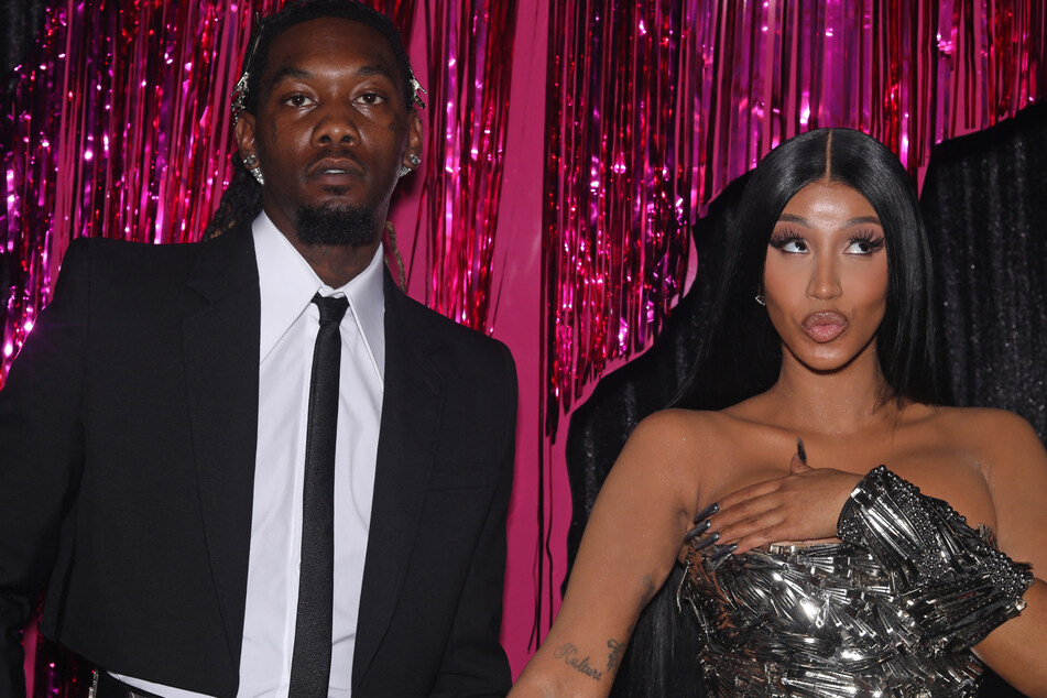 Cardi B (r.) was in a rocky romance with fellow rapper Offset before she filed for divorce in 2024.