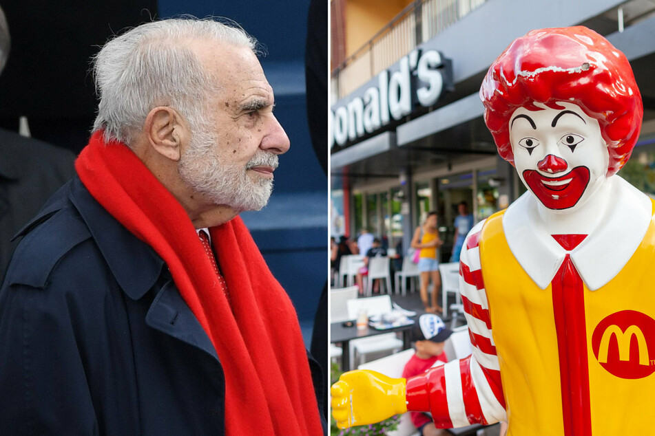 Billionaire investor Carl Icahn (l.) wants to use a seat on the McDonald's board to improve animal welfare.