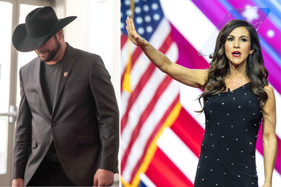 Congresswoman Lauren Boebert filed for divorce, but her husband Jayson (l.), who was shocked by the news, says he still loves her "with every bit of my heart."