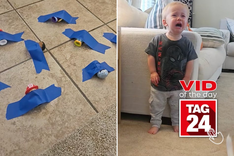 Viral Video of the Day for October 17, 2025: Toddler breaks down after mom's prank goes adorably wrong