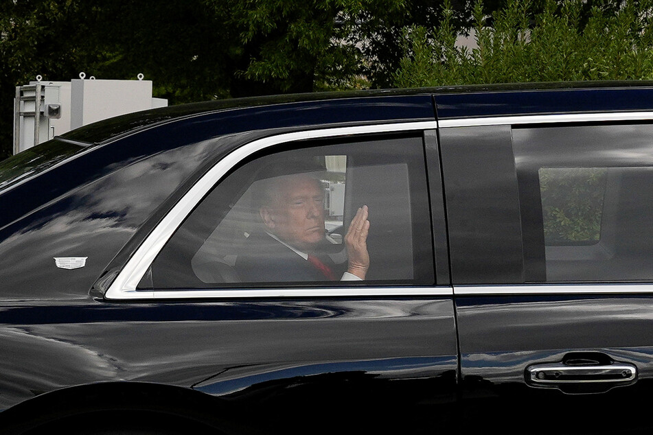 Trump was seen by doctors at the Walter Reed military hospital on Friday.