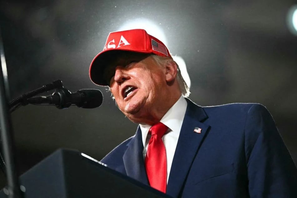 President Donald Trump speaks during a campaign rally at the Majestic Valley Arena in Montana on Wednesday. A federal judge has tossed a lawsuit in which the Trump administration challenged New York City's sanctuary laws and policies.