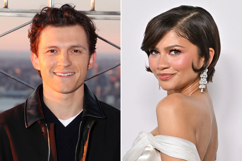 Tom Holland (l.) gushed over Zendaya's new movie, The Drama, as rumors swirl that the Spider-Man co-stars have secretly gotten married.