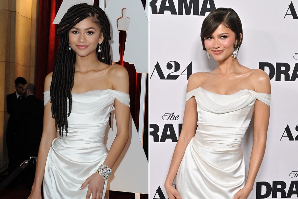 Zendaya brought back her iconic 2015 Oscars look for Tuesday's premiere of The Drama in Los Angeles.