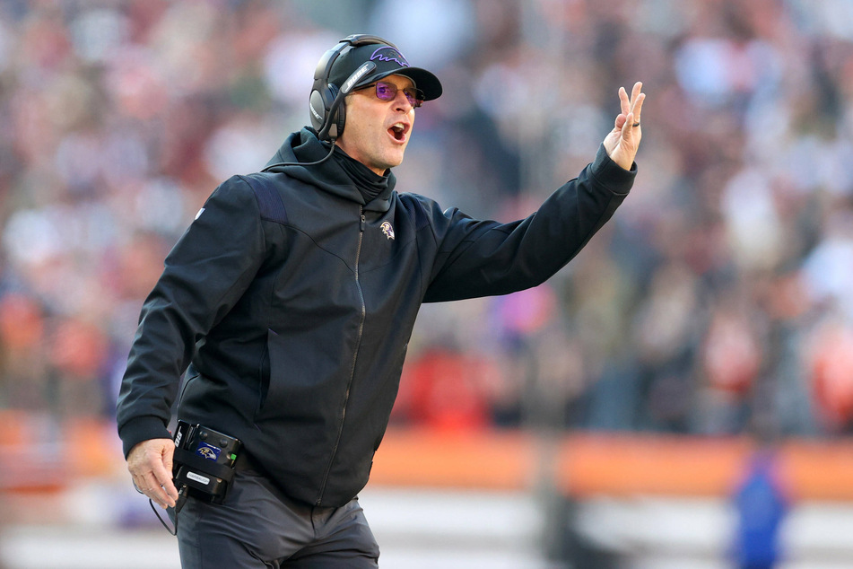 Baltimore Ravens head coach John Harbaugh.