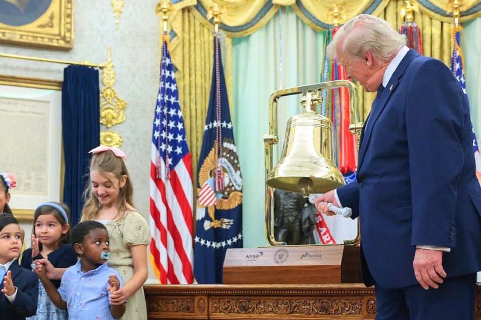 Trump rings New York Stock Exchange bell to launch "Trump Accounts" for kids after funding boost from SpaceX and Dell Tech donors