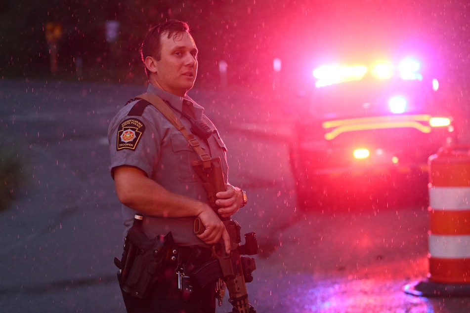 Police officers in Philadelphia continue to hunt for an escaped convicted murderer who has been declared "extremely dangerous."
