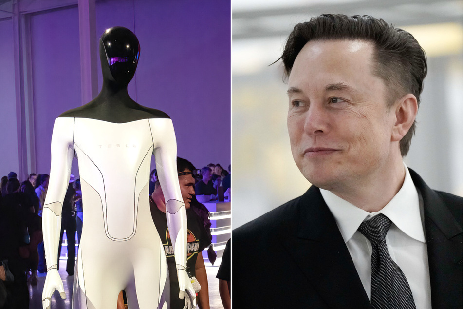 Elon Musk locks lips with robots in AI photos, and the internet has questions