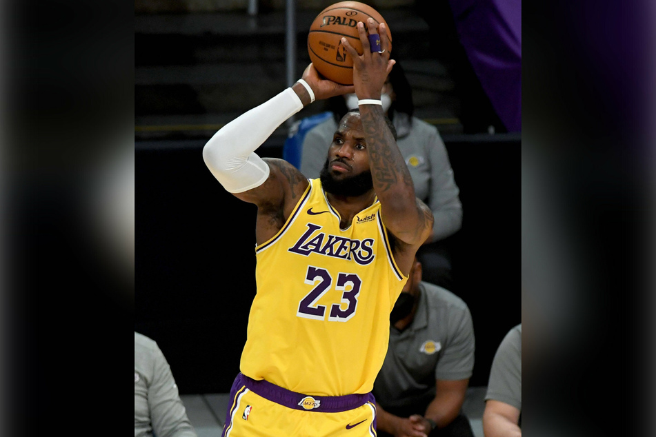 LeBron James finished the game with 21 points and nine assists.