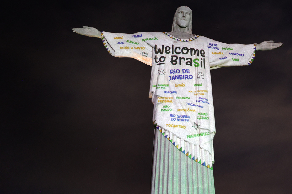 Rio de Janeiro's Christ the Redeemer statue was illuminated with a special tribute for Taylor Swift ahead of her Eras Tour shows in Brazil.