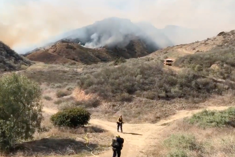 Firefighters were able to get the fires under control by Sunday evening.