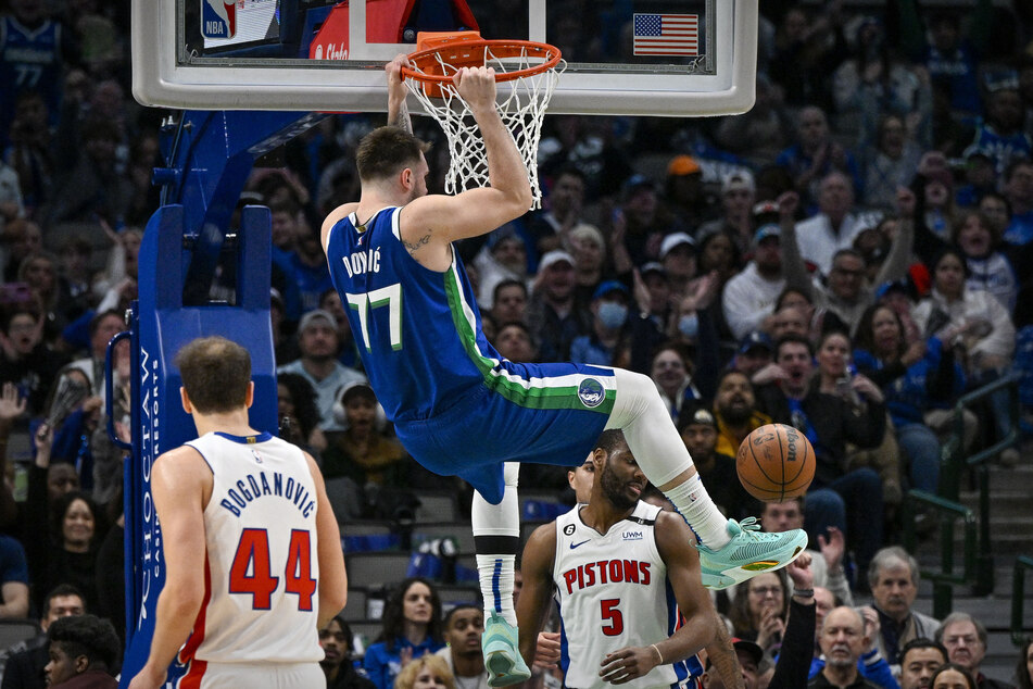 Dallas Mavericks star Luka Dončić scored 53 points in a 111-105 home win against the Detroit Pistons.