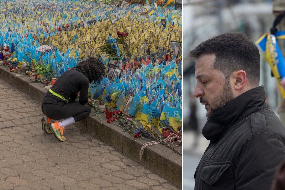 Zelensky vows triumph over Russia on second Ukrainian war anniversary
