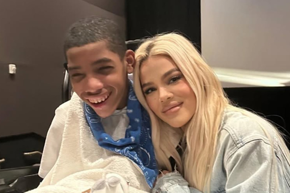 Fans were divided over Khloé Kardashian (r.) and her family filming Amari Thompson's birthday party.