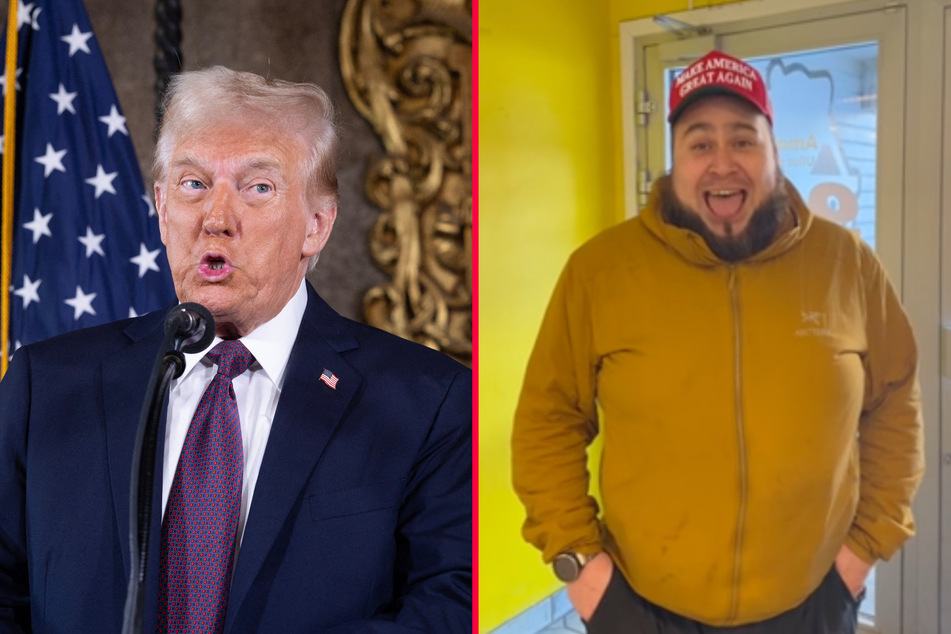 Timmy Zeeb (r.), who urged Donald Trump to buy Greenland, had his criminal record revealed by a Danish publication.