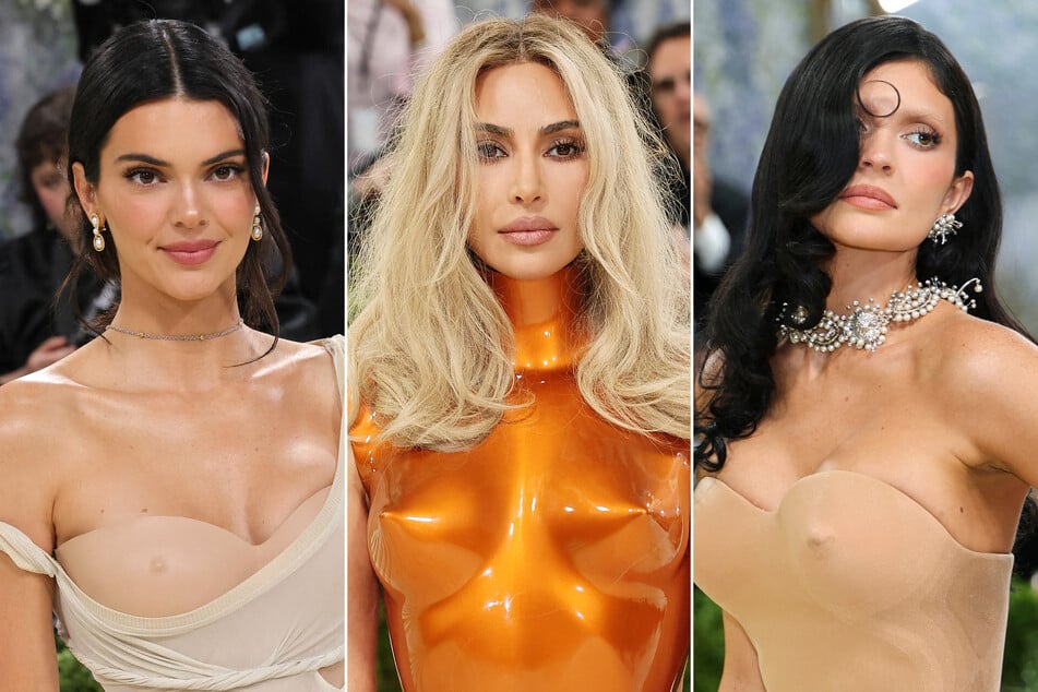 Kim Kardashian, Kendall and Kylie Jenner free the (fake) nipple with bold 2026 Met Gala looks