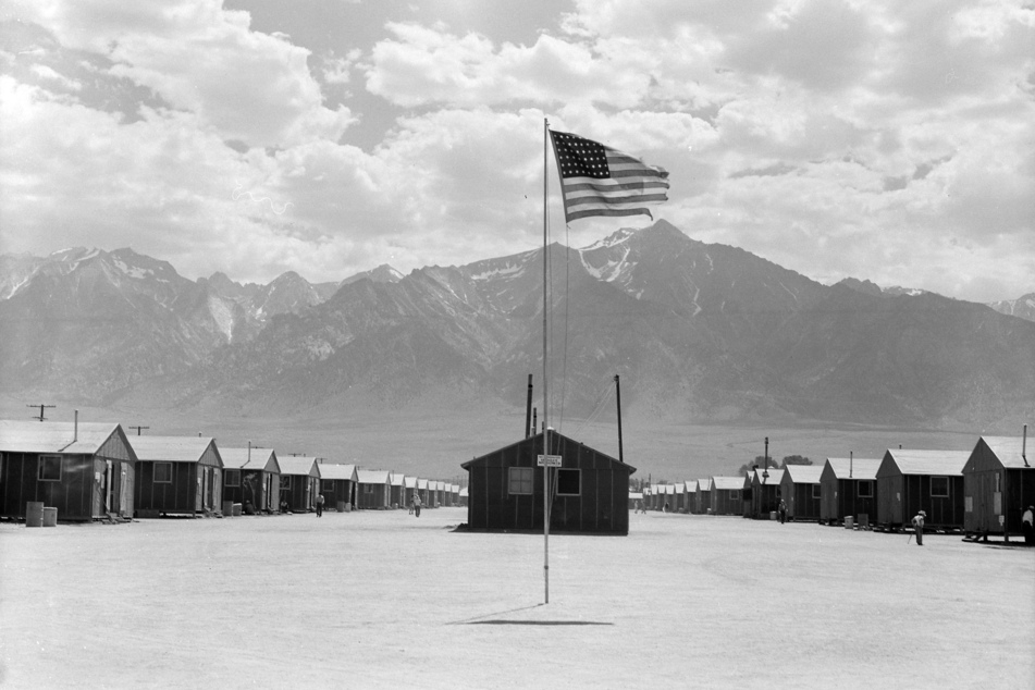 Manzanar, about 230 miles north of LA, is just one of the concentration camps where Japanese Americans were imprisoned during WWII (archive image).