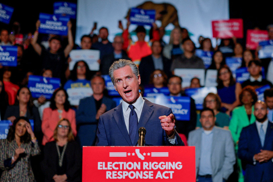 California Governor Gavin Newsom is leading an effort to redraw his state's map to benefit the Democrats and cancel out the GOP's advantages in Texas.