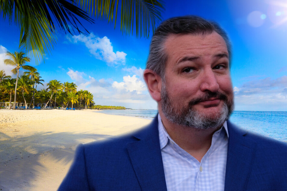 Ted Cruz escapes a dark and frozen Texas and heads to warmer waters