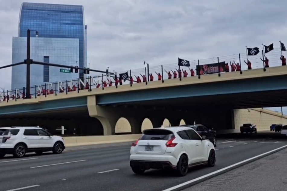 Neo-Nazis march in Orlando and protest in front of Disney World