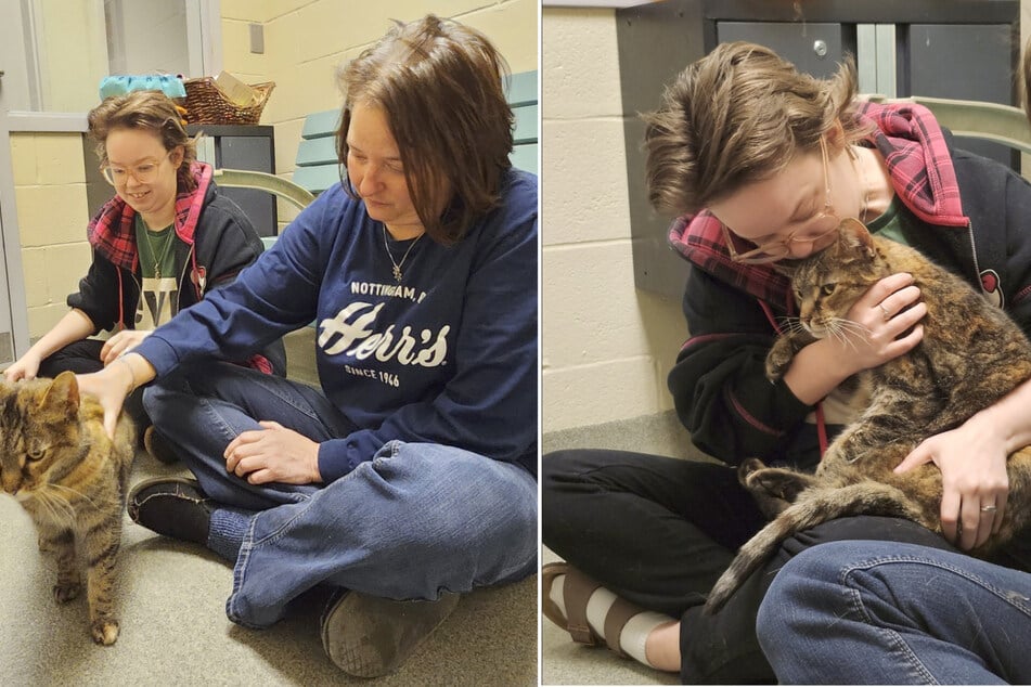 Melissa Garci and her daughter Brooke Garci could hardly believe their luck at being reunited with their beloved cat after almost five years.